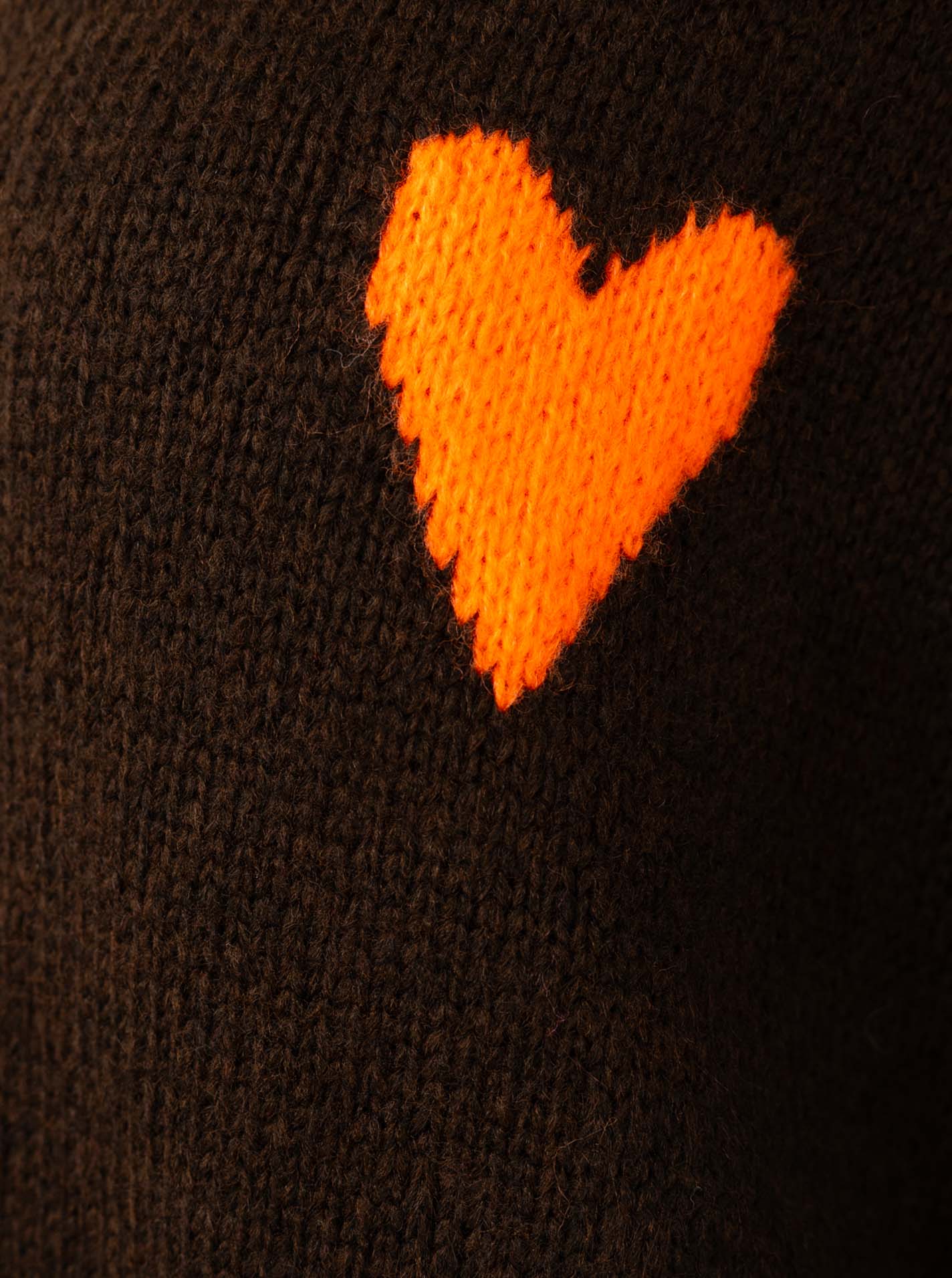 💕 Zwillingsherz Pullover "Self Club" Oversize Braun