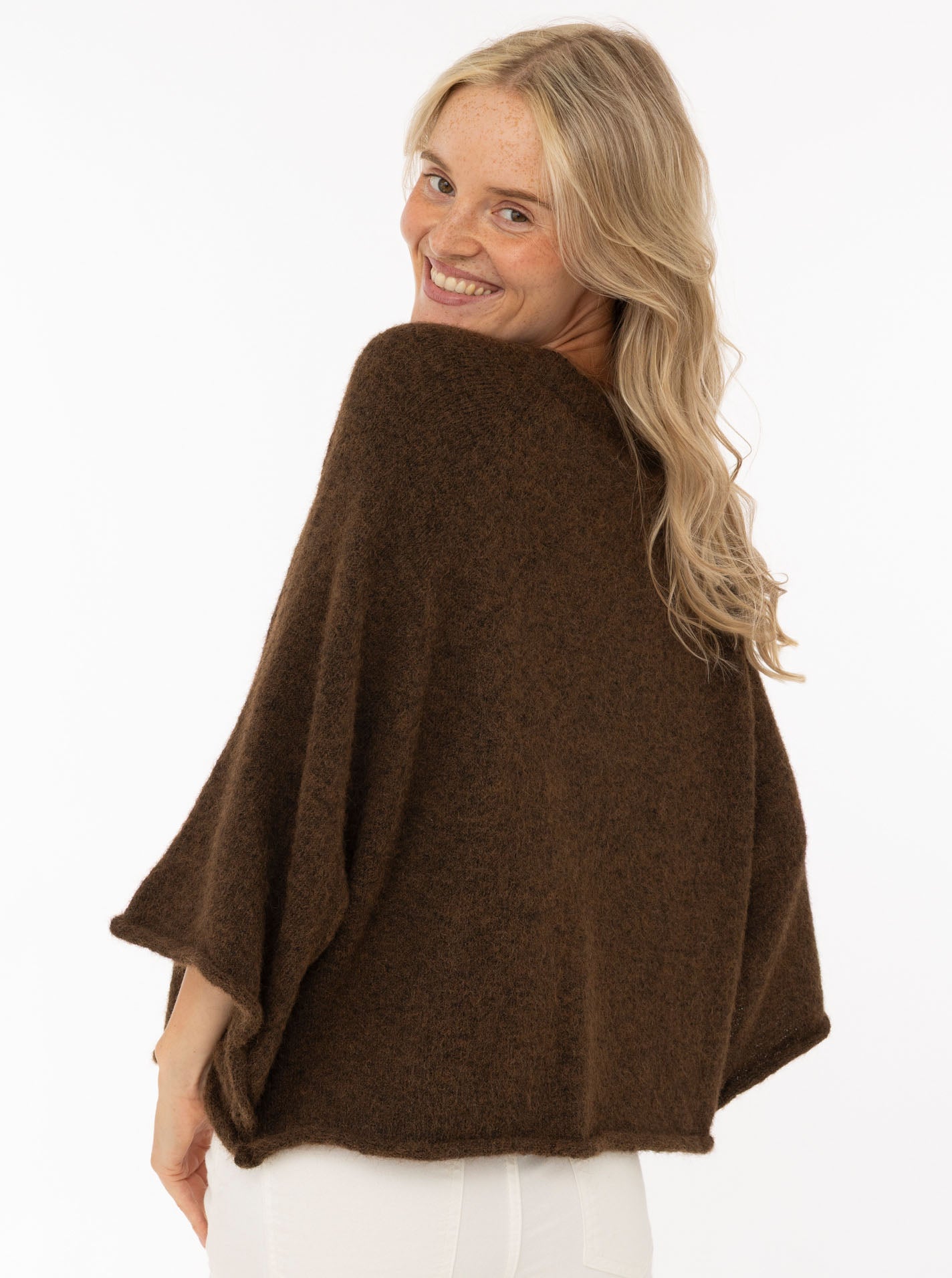 💕 Zwillingsherz Cardigan "Herz" Wollmix Braun