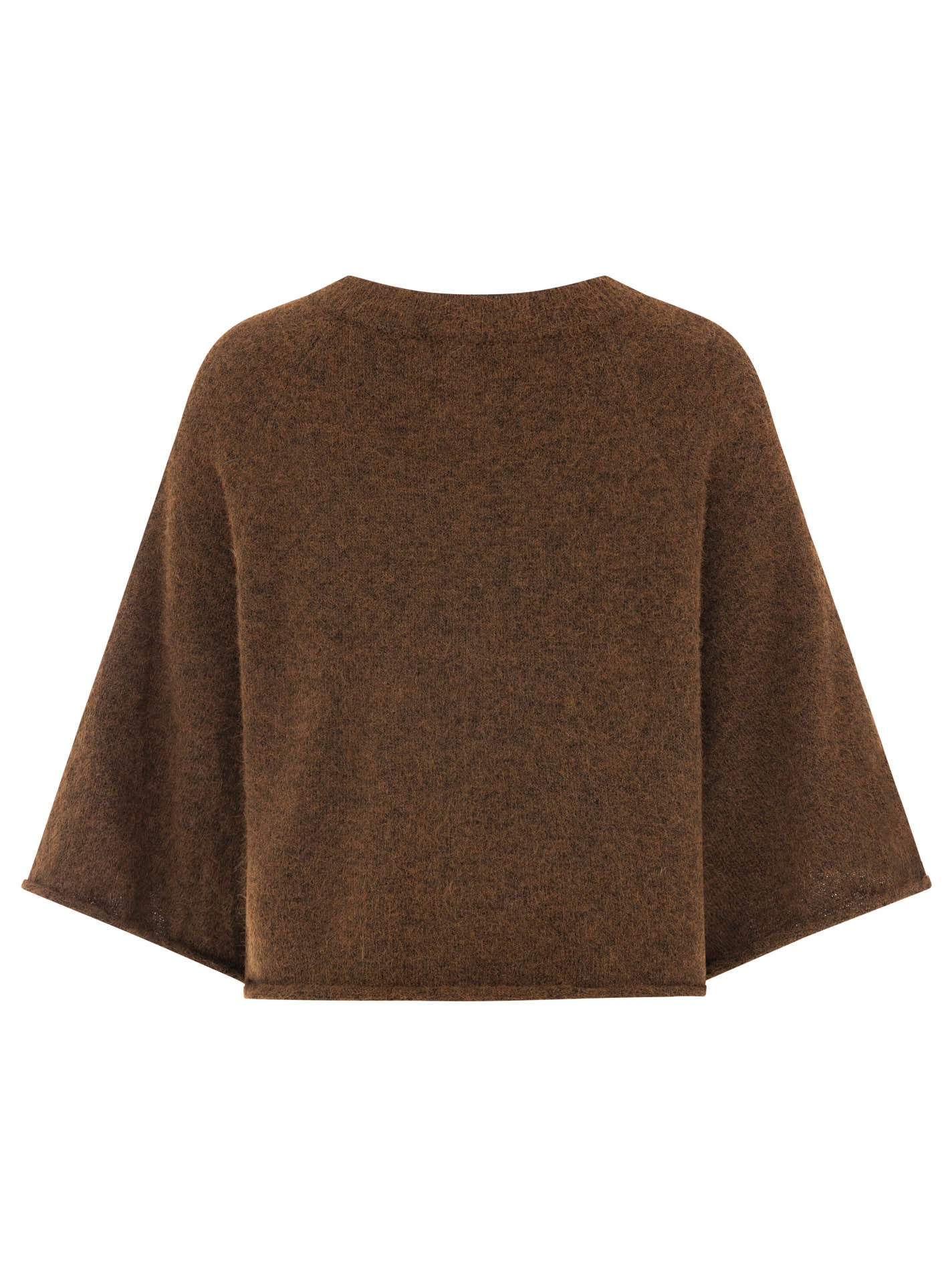 💕 Zwillingsherz Cardigan "Herz" Wollmix Braun