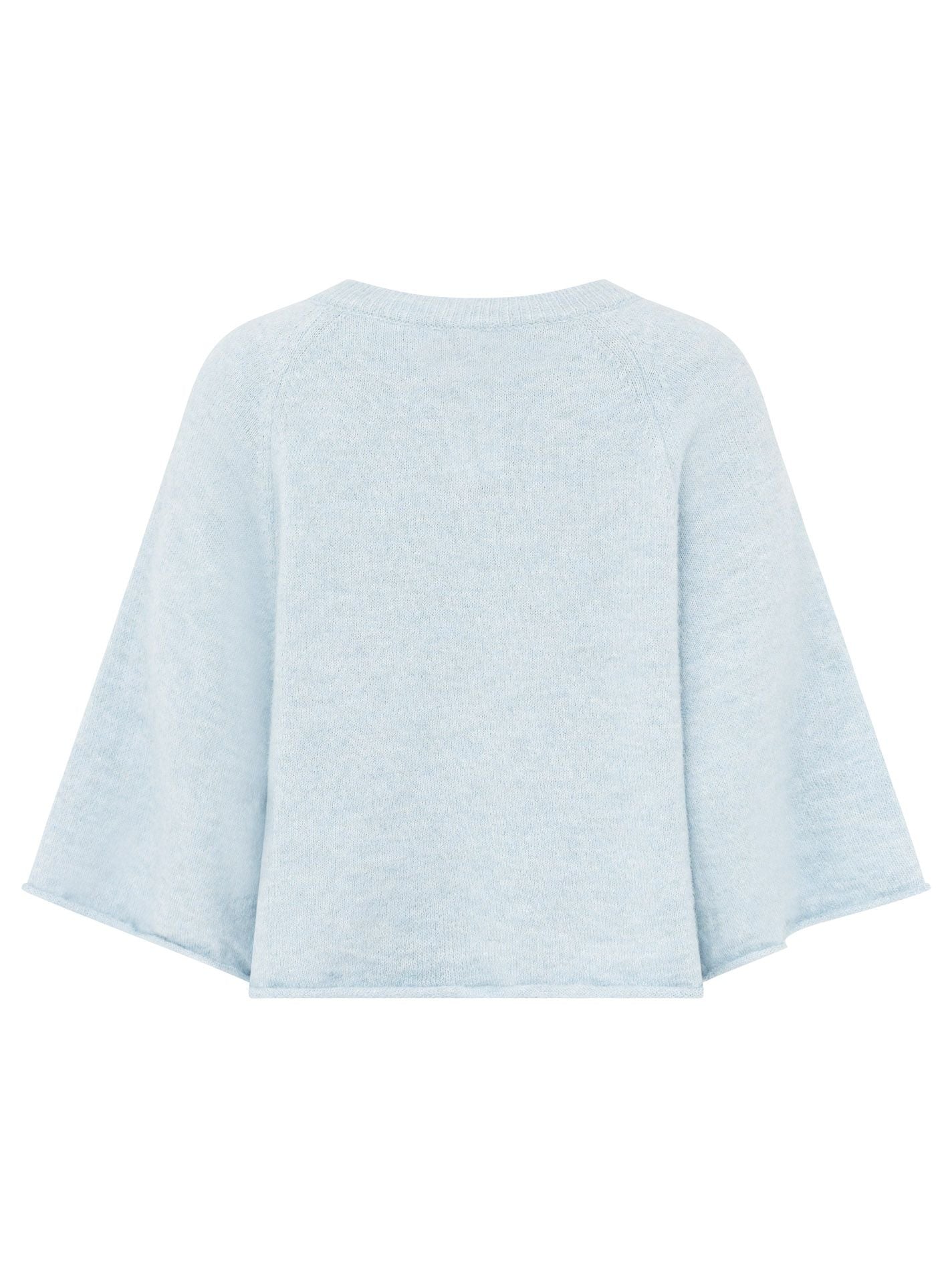 💕 Zwillingsherz Cardigan "Herz" Wollmix Hellblau