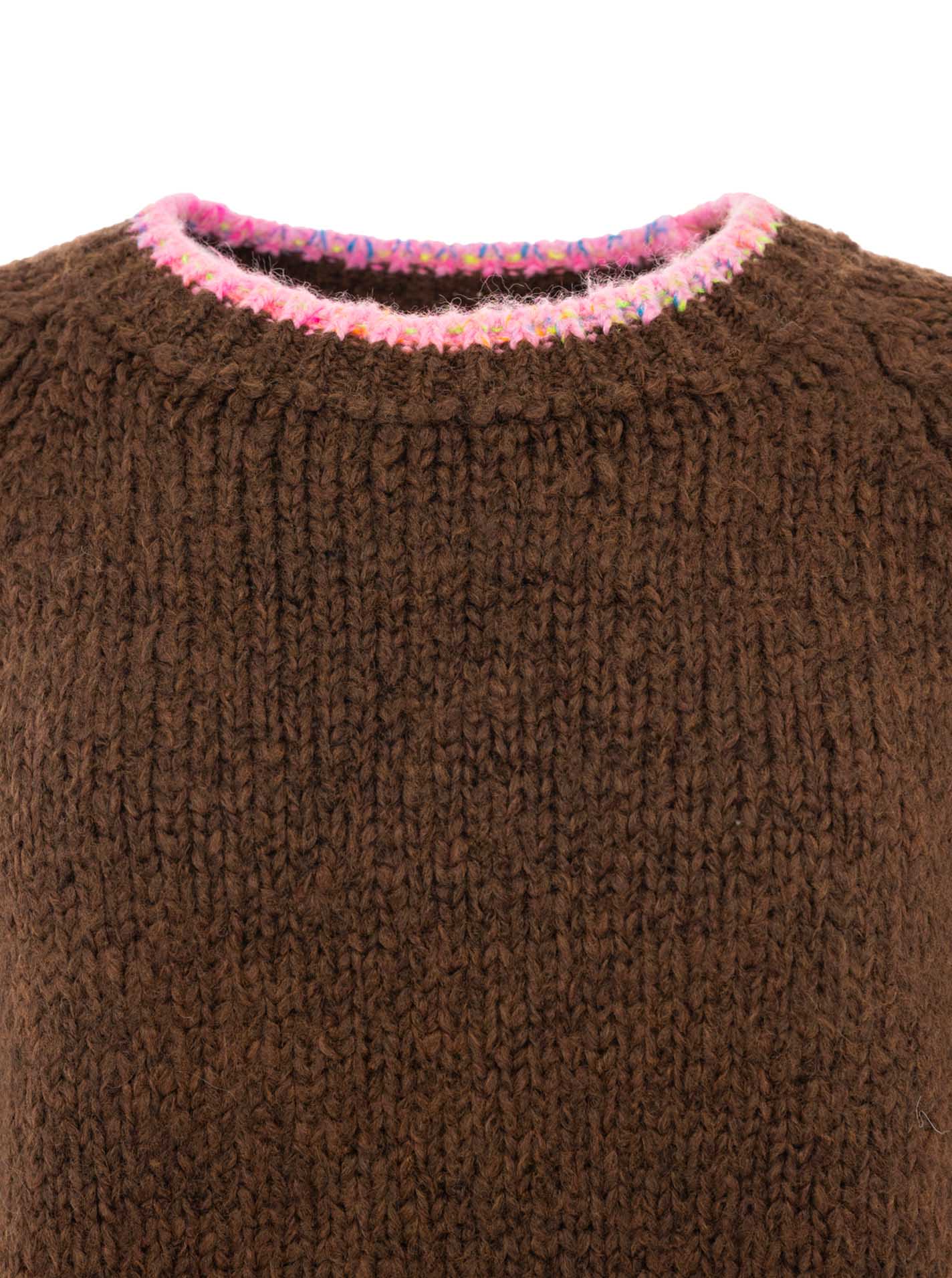 💕 Zwillingsherz Pullover Pulli "Neon Kante" Bordeaux