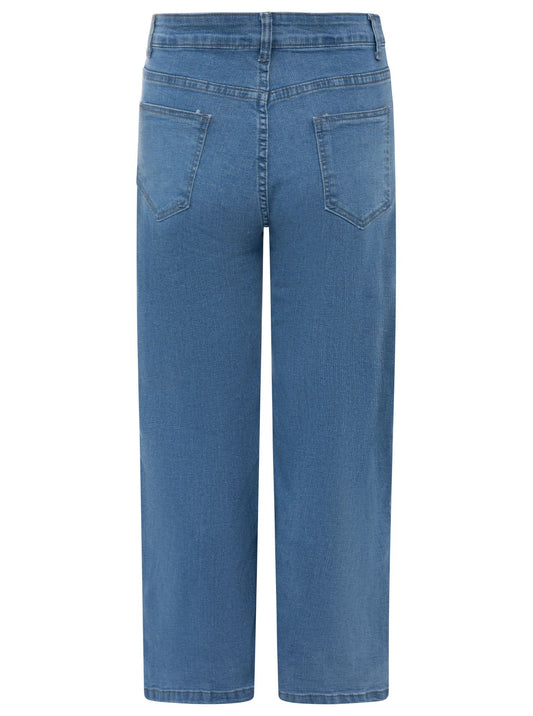 💕 Zwillingsherz Jeans "Herz" Wide Leg Hellblau