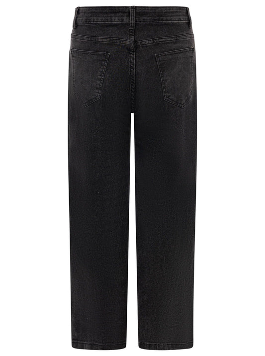 💕 Zwillingsherz Jeans "Herz" Wide Leg Schwarz