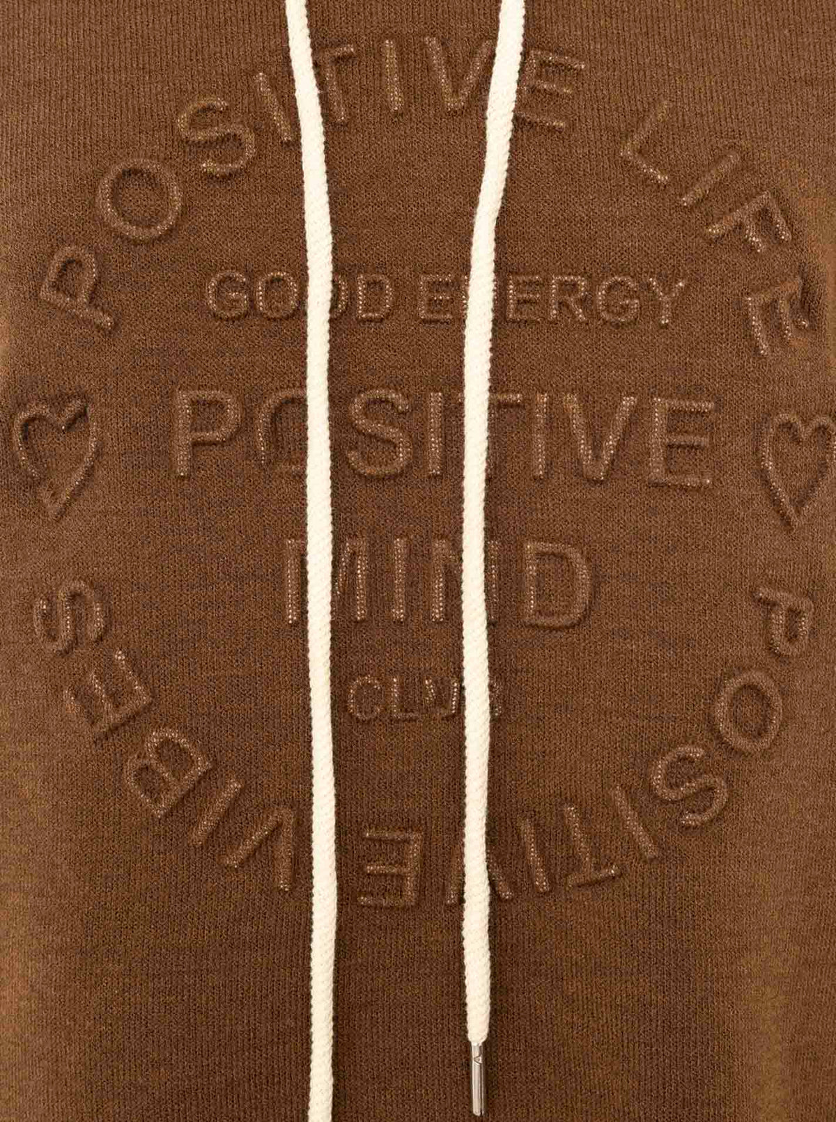 💕 Zwillingsherz Hoodie Double Face "Positive Mind" Stempeldruck