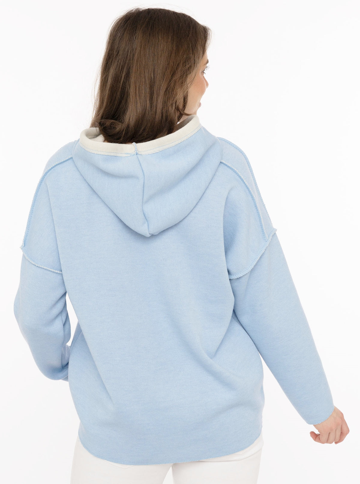 💕 Zwillingsherz Hoodie Double Face "Positive Mind" Stempeldruck