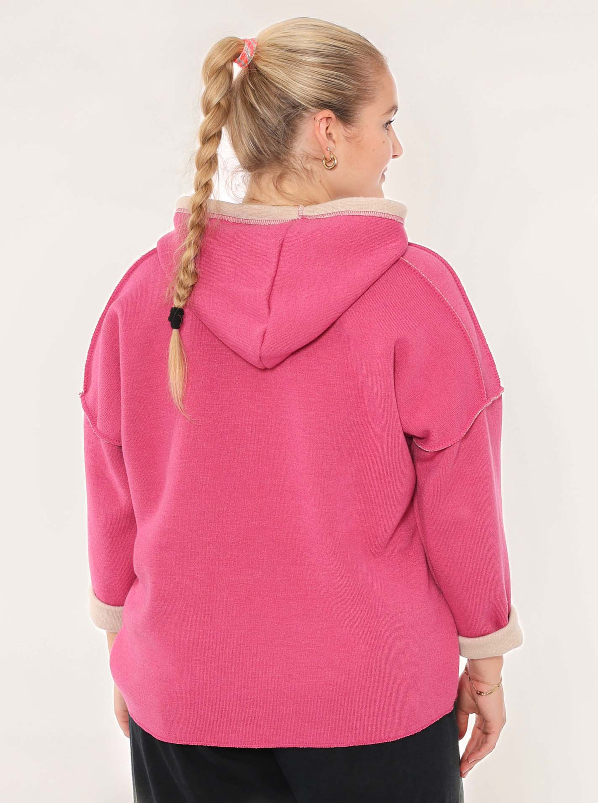 💕 Zwillingsherz Hoodie Double Face "Positive Mind" Stempeldruck (Kopie)
