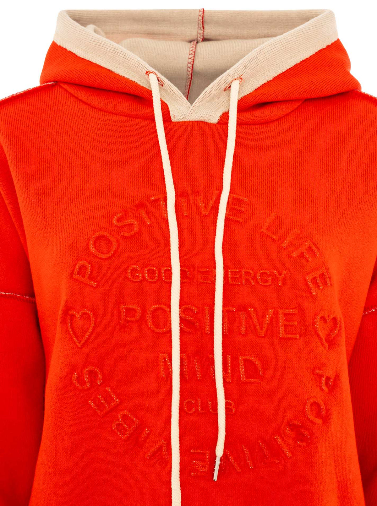 💕 Zwillingsherz Hoodie Double Face "Positive Mind" Stempeldruck (Kopie)