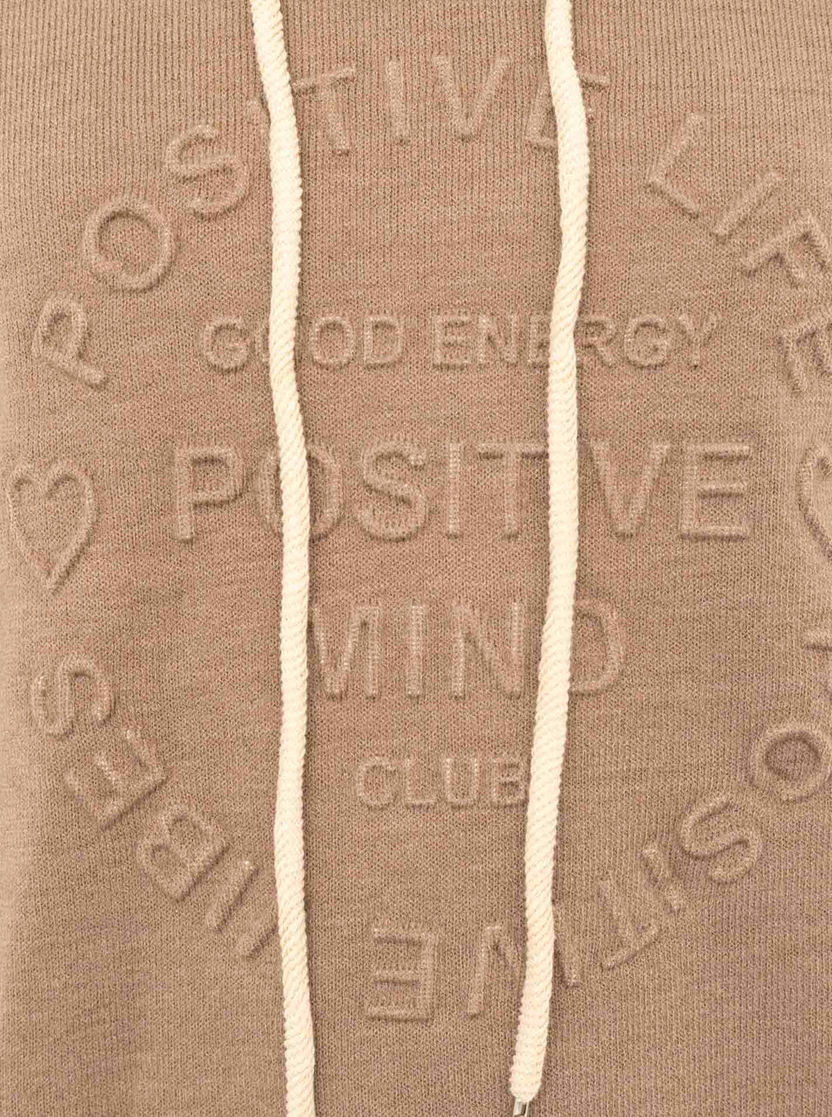 💕 Zwillingsherz Hoodie Double Face "Positive Mind" Stempeldruck