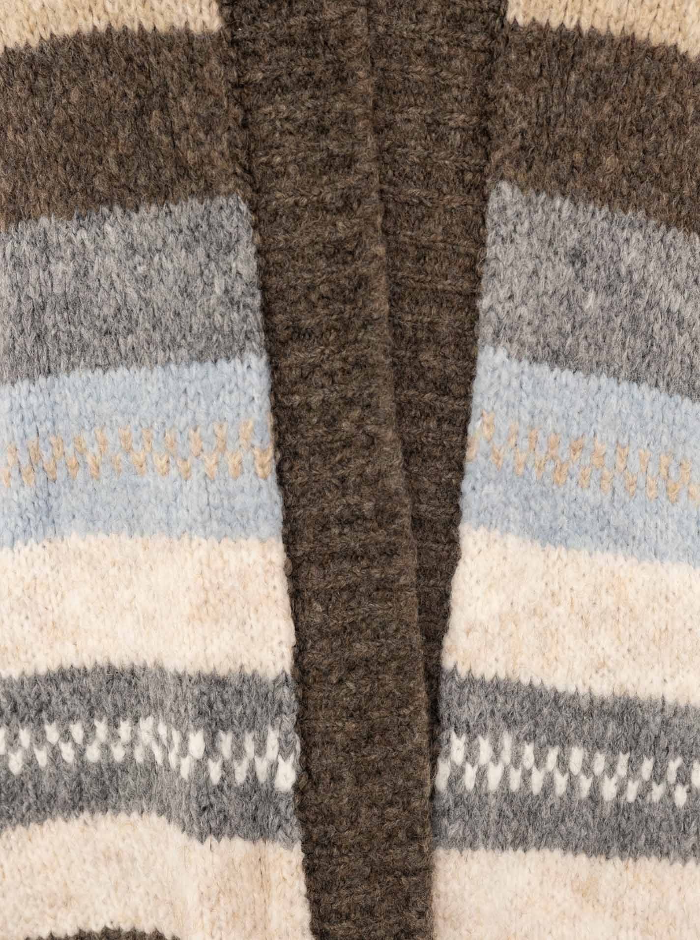 💕 Zwillingsherz Cardigan Strickjacke "Stripes" Braun