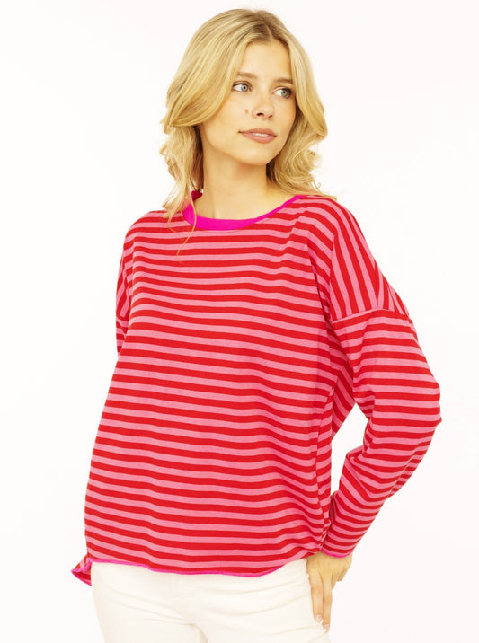 💕 Zwillingsherz Sweat Pulli "Neon Vibes" Pink