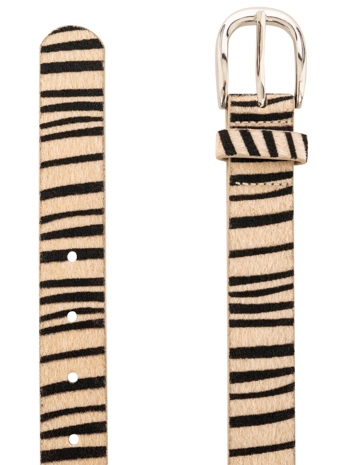Gürtel "Zebra" Beige