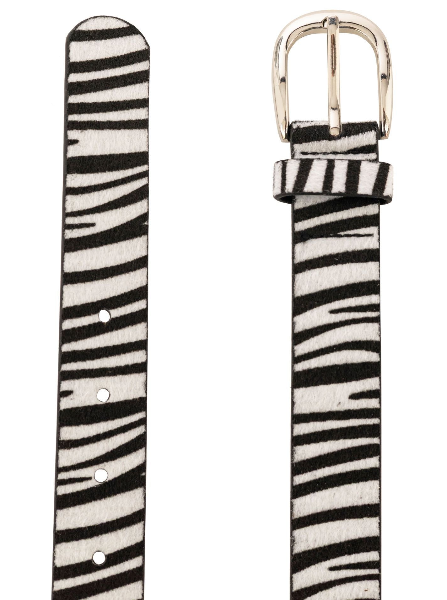 Gürtel "Zebra" Schwarz