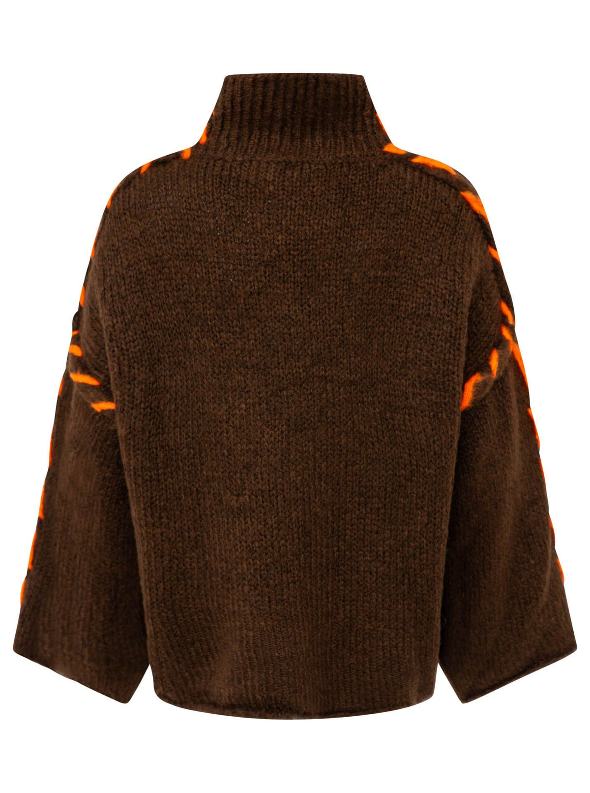 💕 Zwillingsherz Pullover Pulli "Stitch" Braun