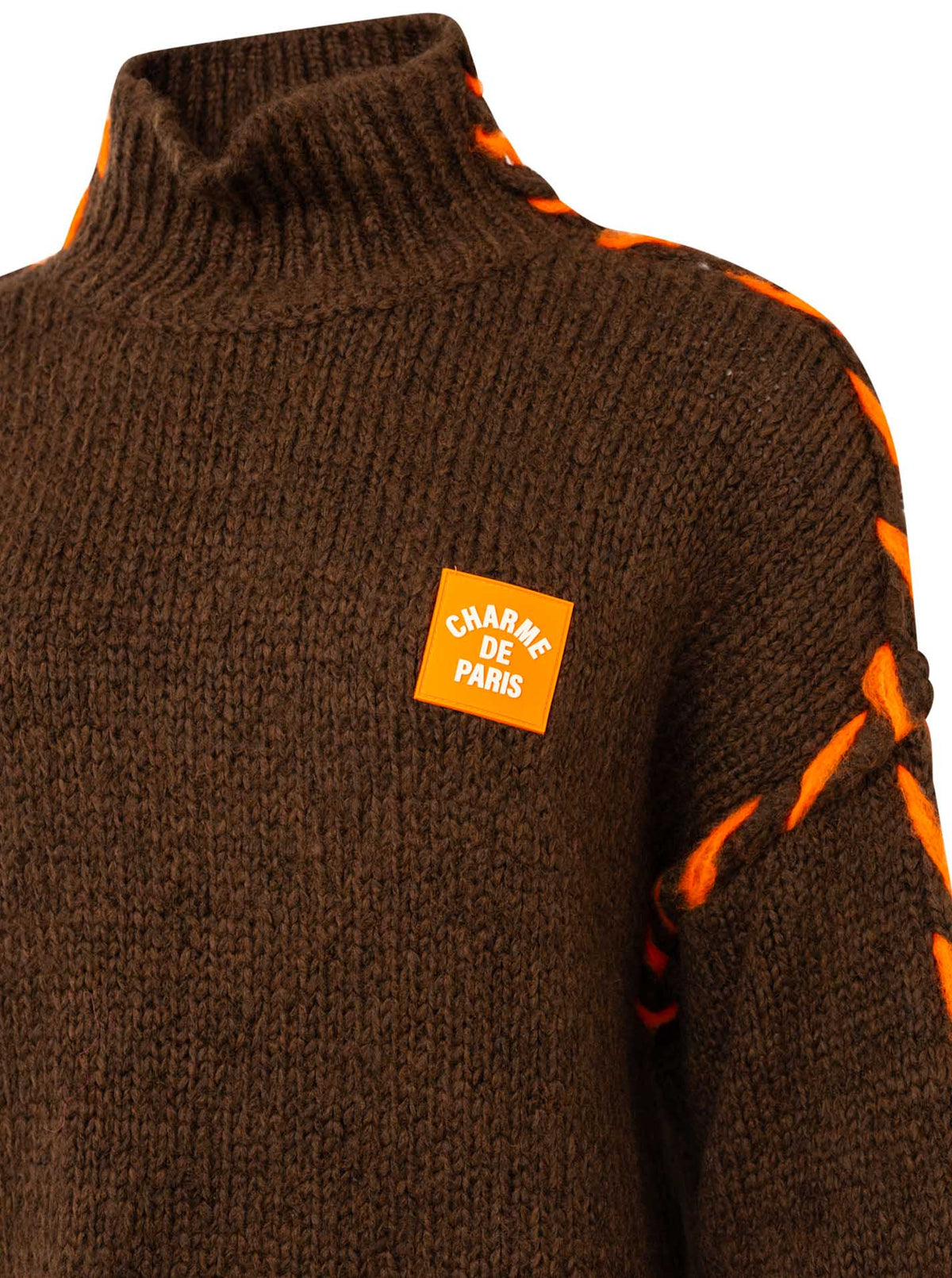 💕 Zwillingsherz Pullover Pulli "Stitch" Braun