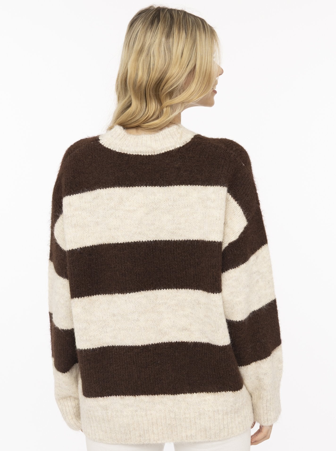 💕 Zwillingsherz Pullover Pulli "Streifen" Braun
