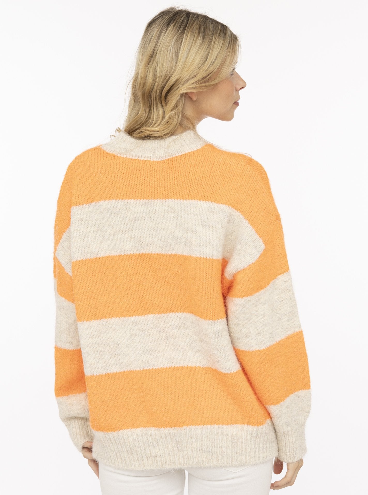 💕 Zwillingsherz Pullover Pulli "Streifen" Orange
