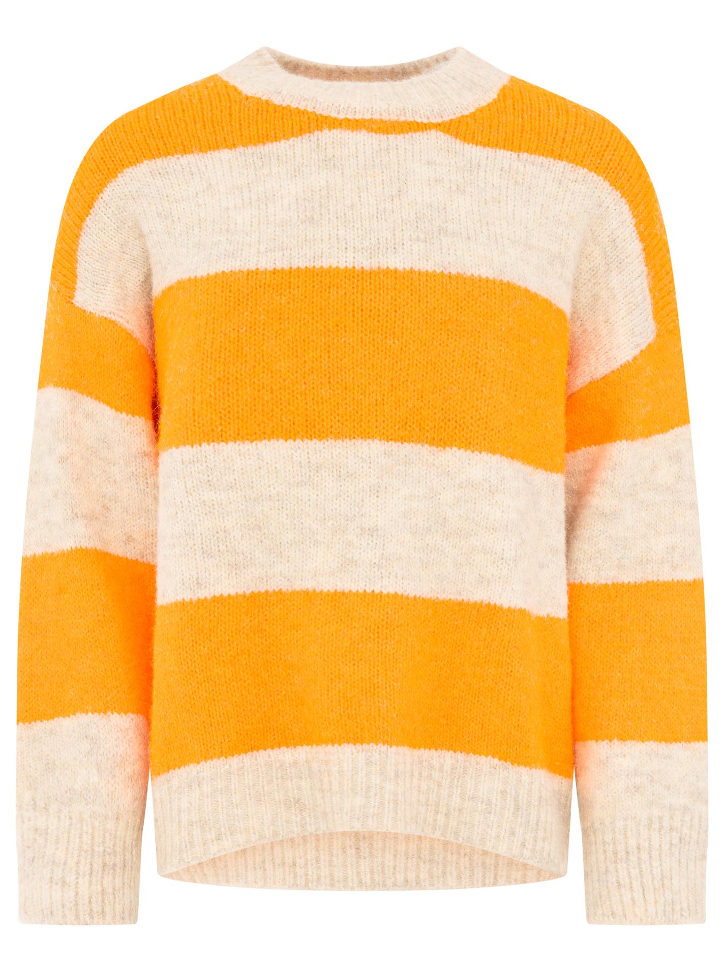 💕 Zwillingsherz Pullover Pulli "Streifen" Orange