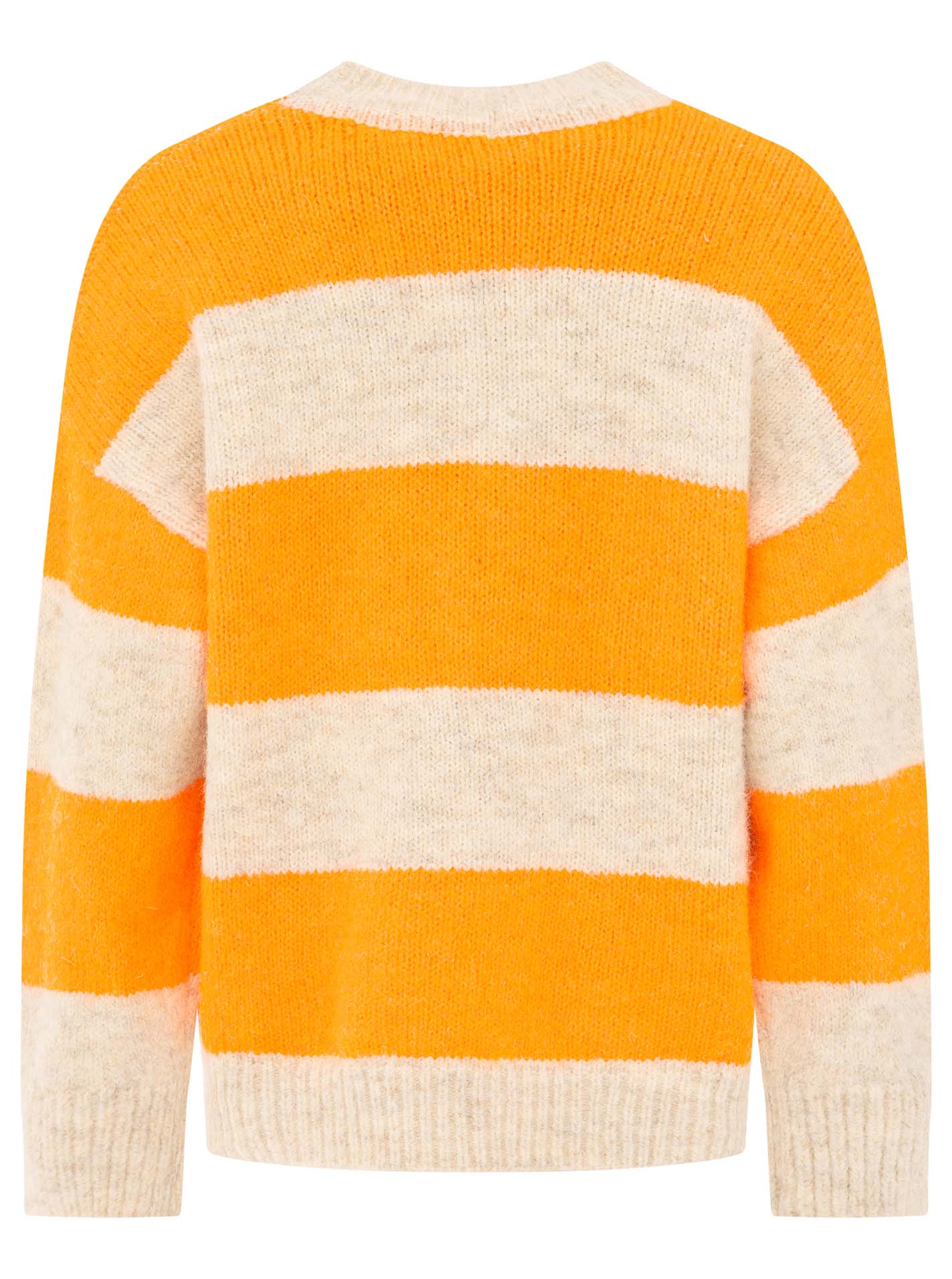 💕 Zwillingsherz Pullover Pulli "Streifen" Orange