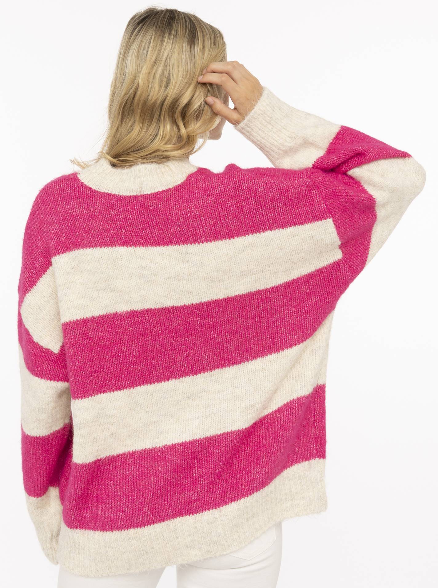 💕 Zwillingsherz Pullover Pulli "Streifen" Pink