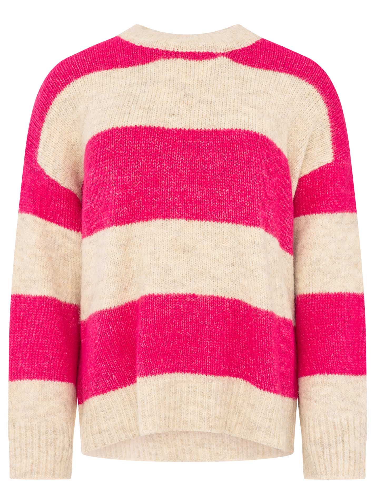 💕 Zwillingsherz Pullover Pulli "Streifen" Pink