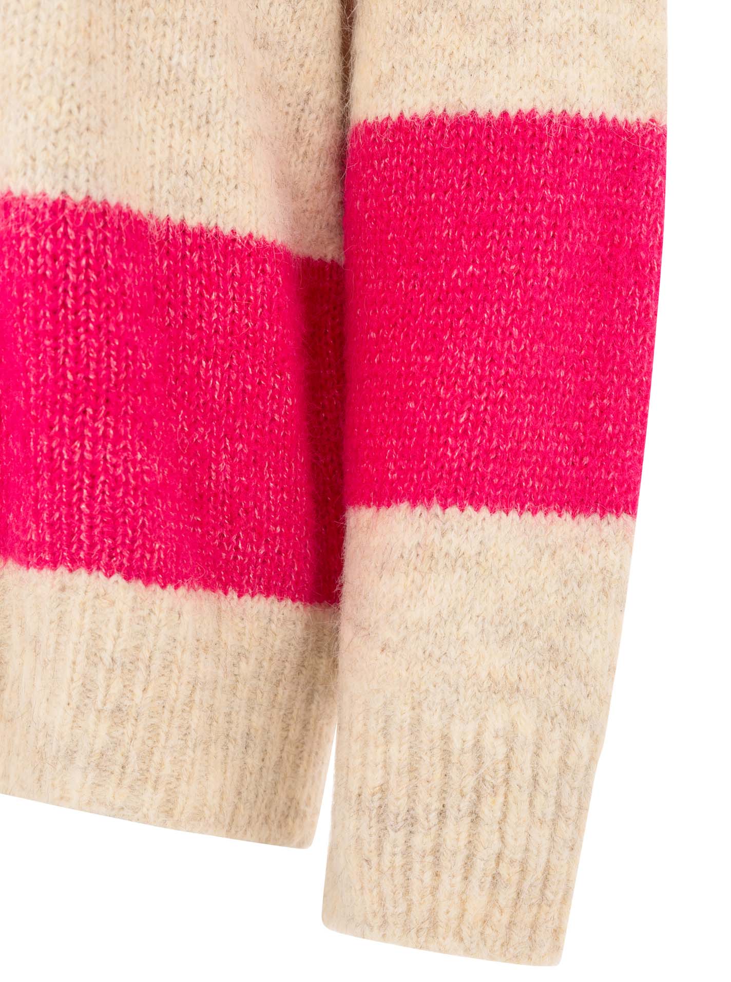 💕 Zwillingsherz Pullover Pulli "Streifen" Pink