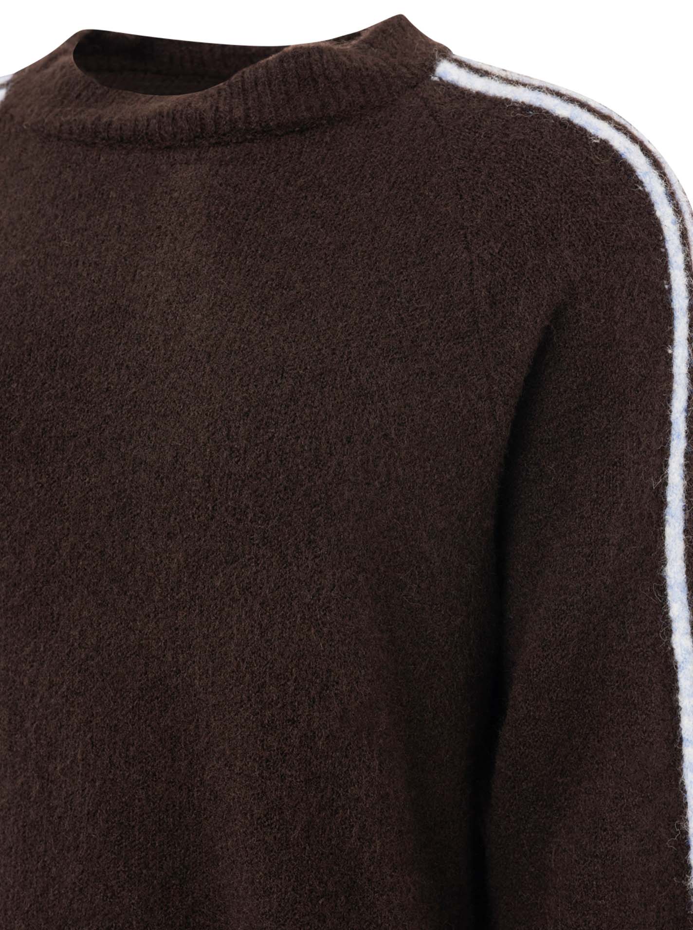 💕 Zwillingsherz Halbarm Pullover Pulli "Stripes" Braun