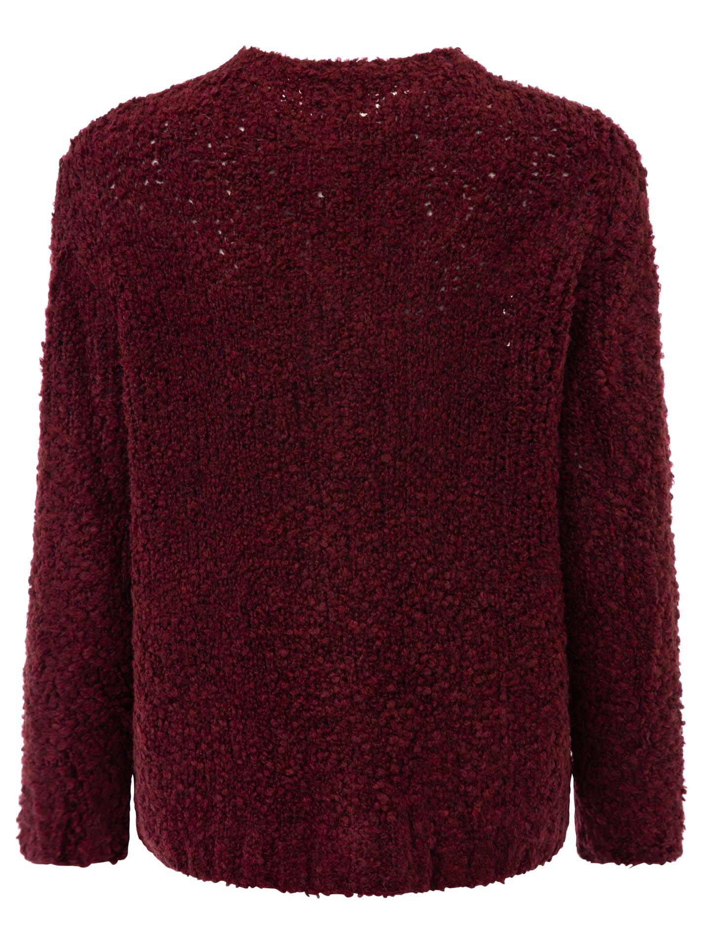 💕 Zwillingsherz Kuschel Cardigan "Flauschig" Bordeaux