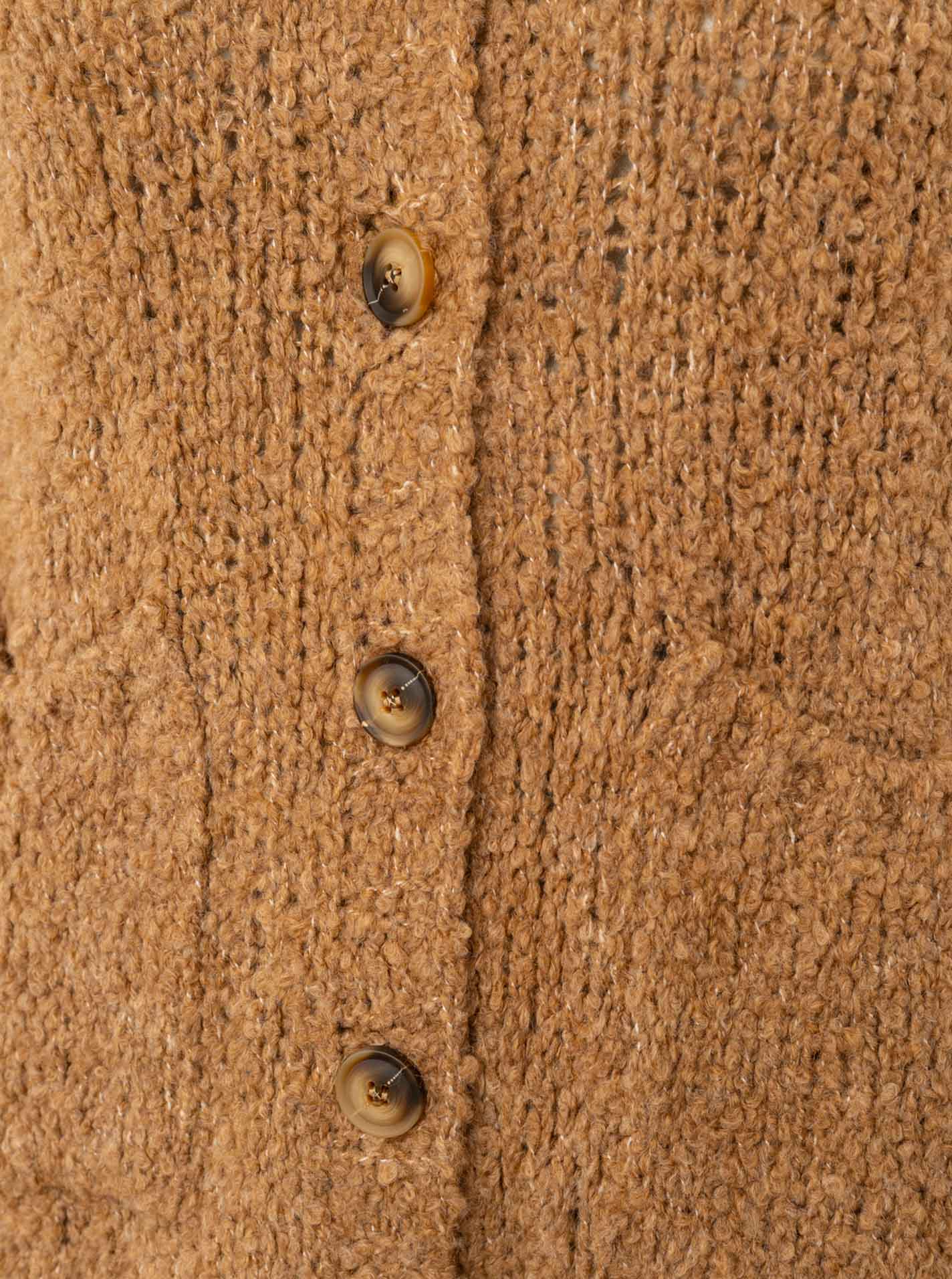 💕 Zwillingsherz Kuschel Cardigan "Flauschig" Camel