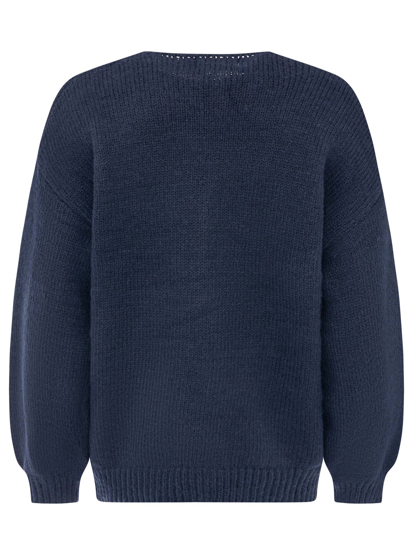💕 Zwillingsherz Oversize Pullover Pulli "Love More" Navy