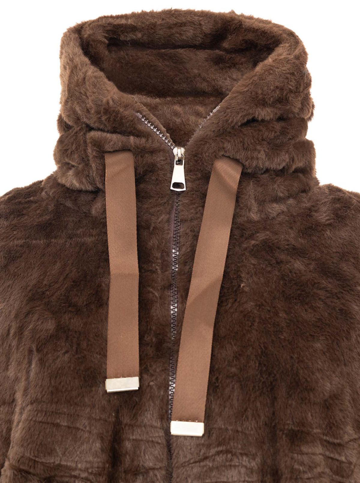 💕 Zwillingsherz Kuscheljacke "Cozy Fake Fur" Braun