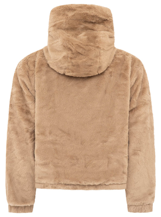 💕 Zwillingsherz Kuscheljacke "Cozy Fake Fur" Taupe