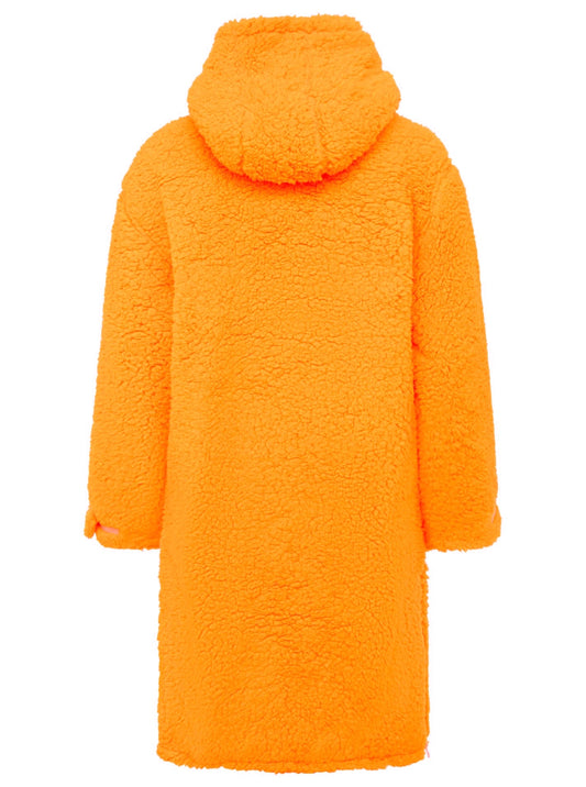 💕 Zwillingsherz Oversize Windjacke Inside Out "Teddy" Neonorange