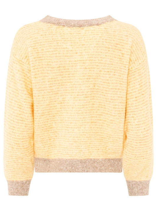 💕 Zwillingsherz Pullover Pulli "Genua" Streifen Gelb