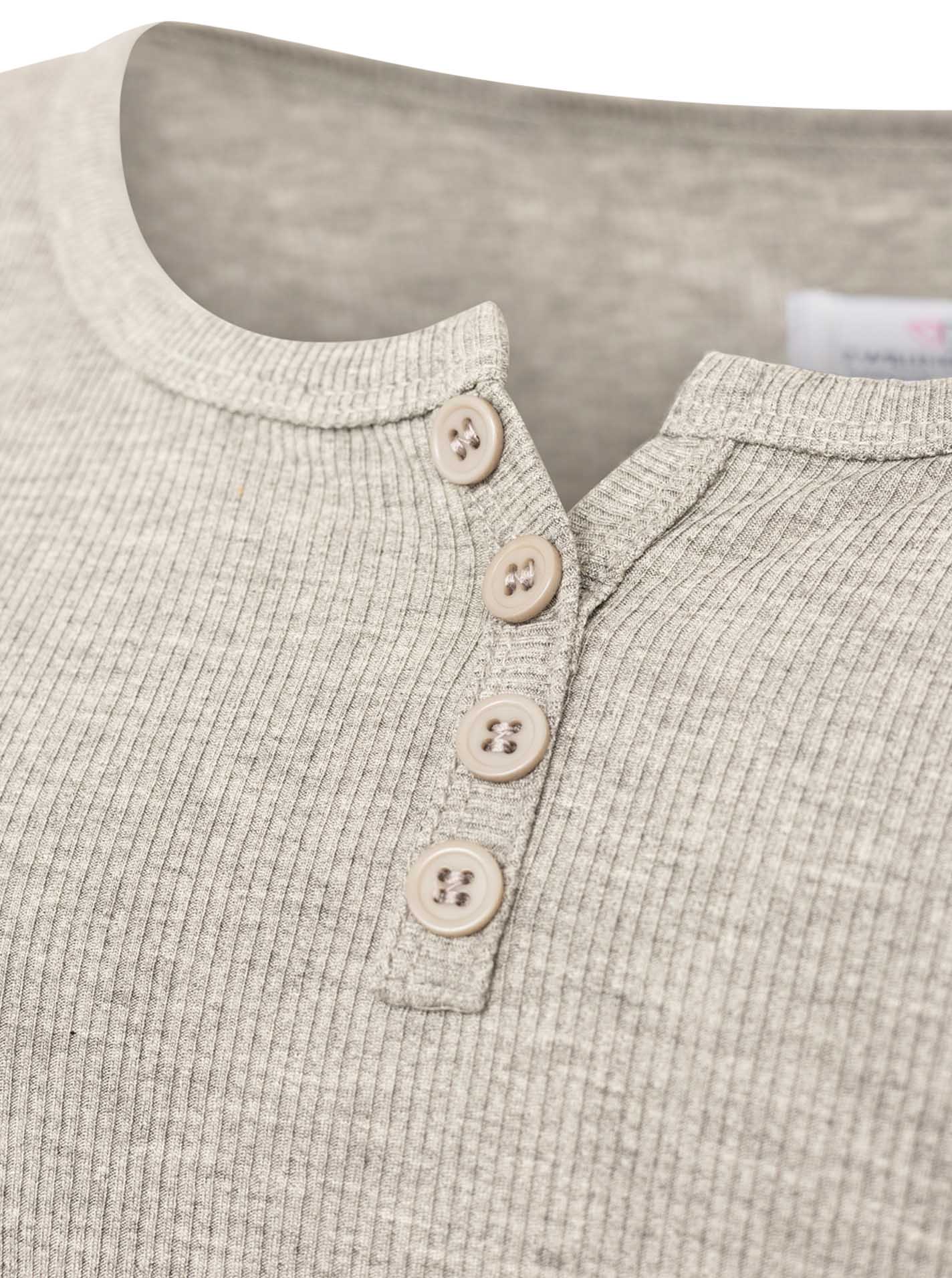 💕 Zwillingsherz Shirt "ZH Uni & Rippe" Grau