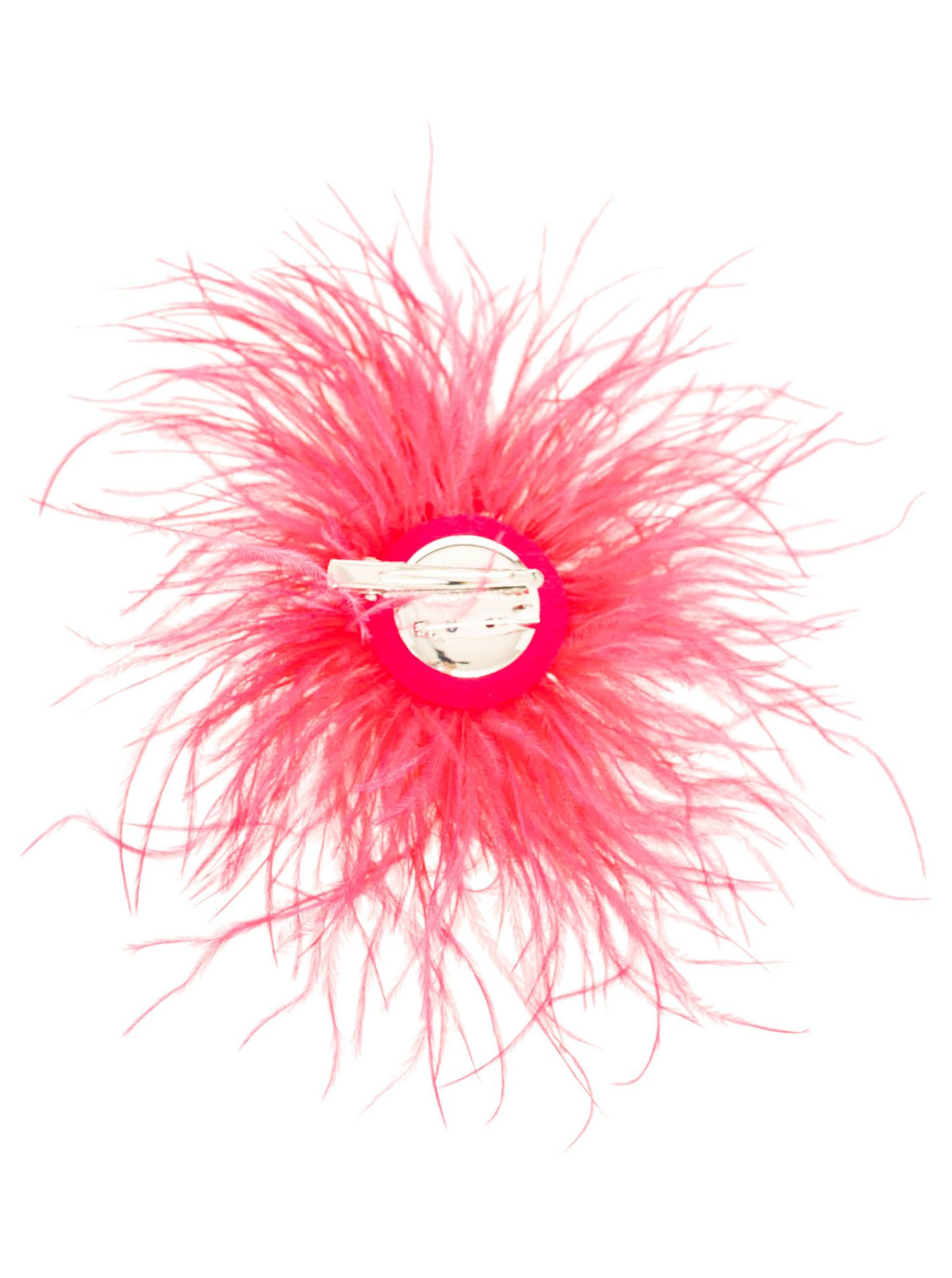 Brosche "Crazy Federmix" Pink