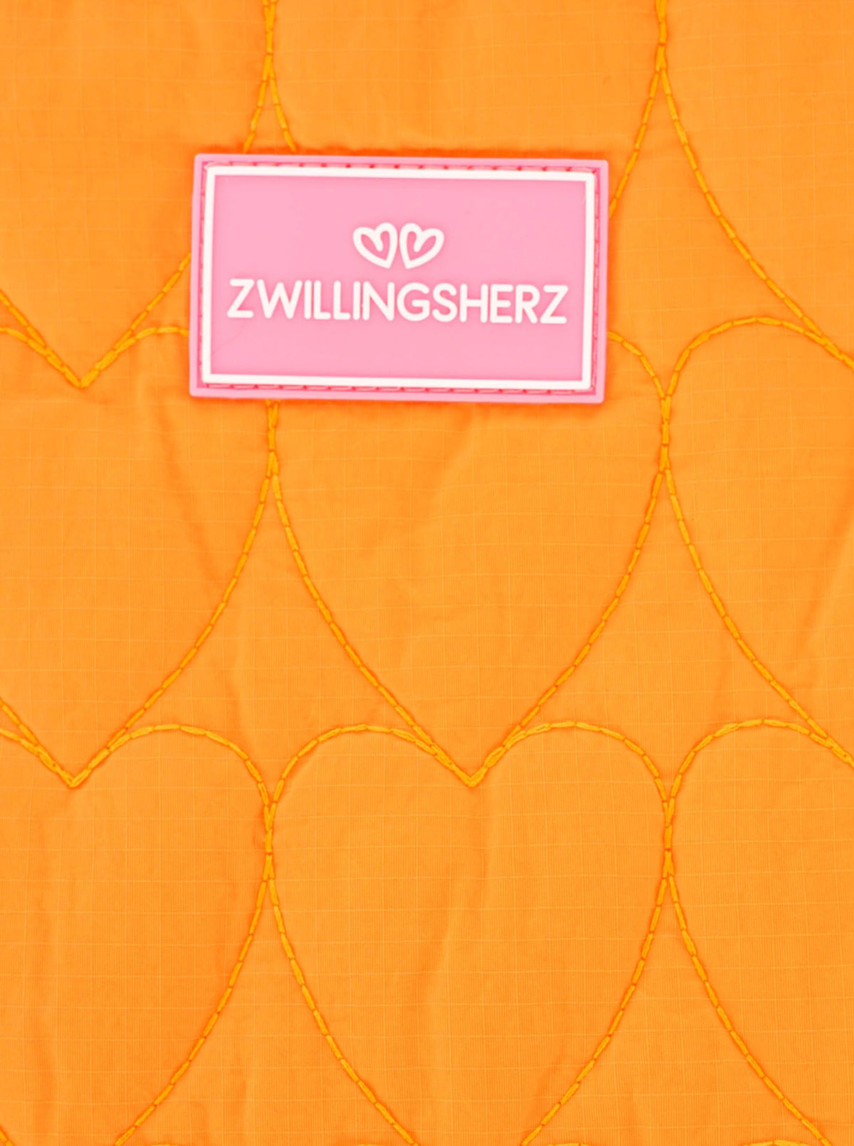 💕 Zwillingsherz Shopper "Heart Steppung" Tasche Orange