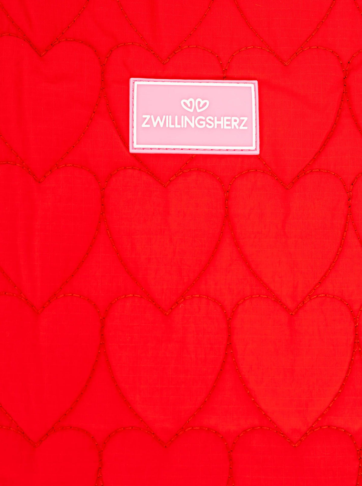💕 Zwillingsherz Shopper "Heart Steppung" Tasche Rot