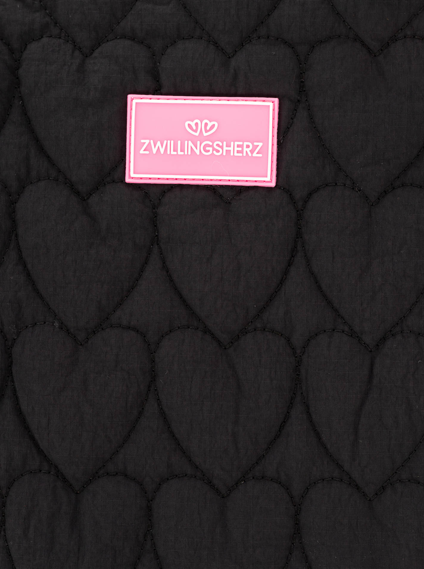 💕 Zwillingsherz Shopper "Heart Steppung" Tasche Schwarz