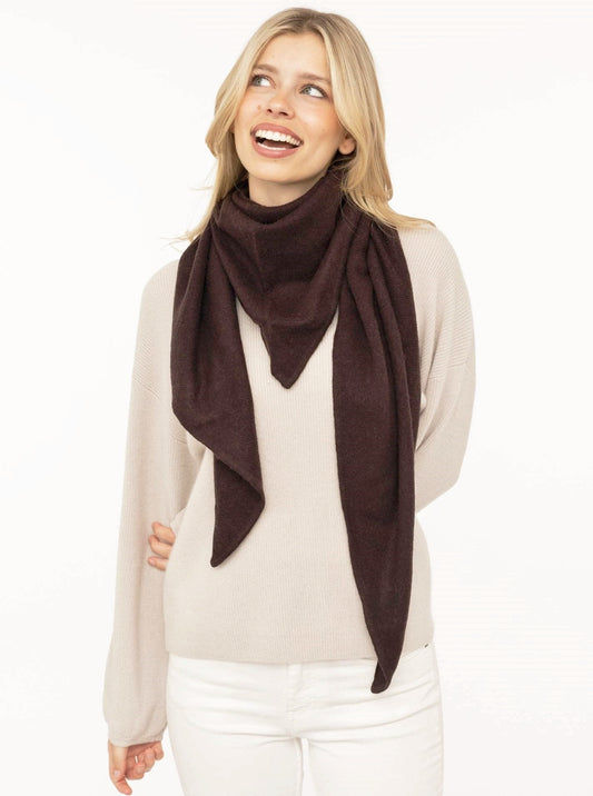 💕 Zwillingsherz Dreieckstuch "100 % Cashmere" Kaschmir Braun NEU