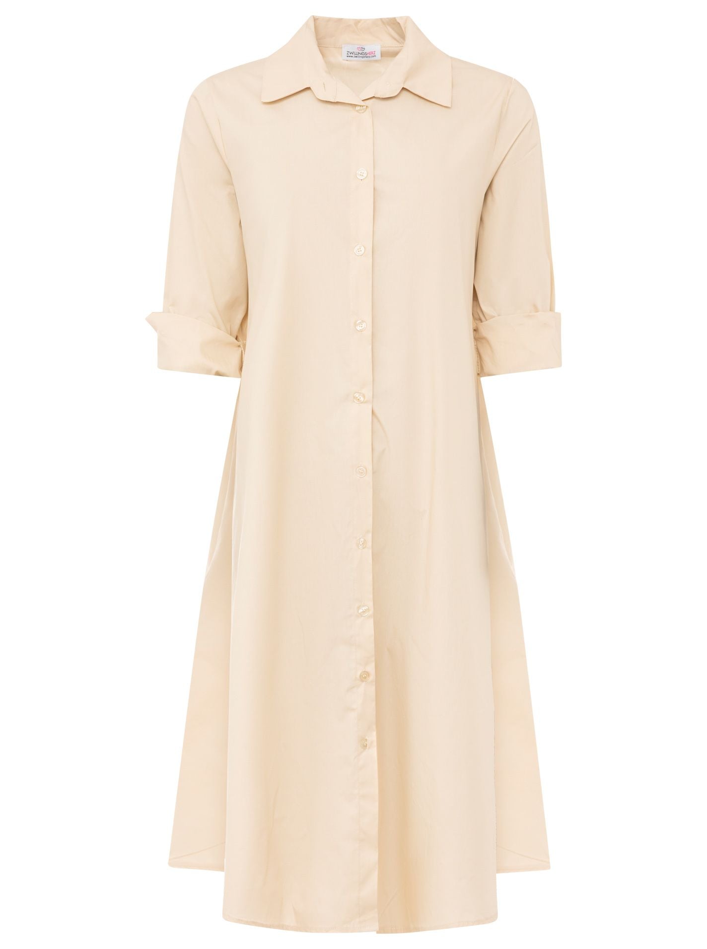 💕 Zwillingsherz Maxikleid "Sunset" Beige
