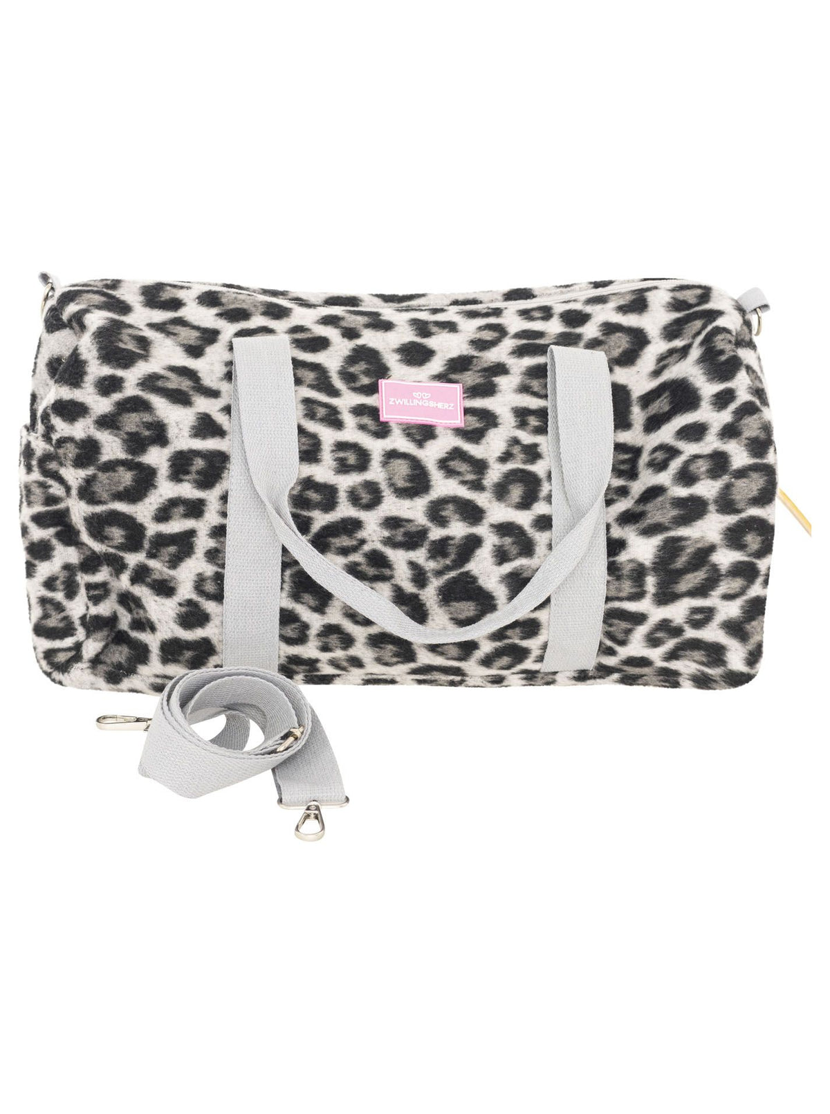 💕 Zwillingsherz XXL Weekender "Leo" Grau