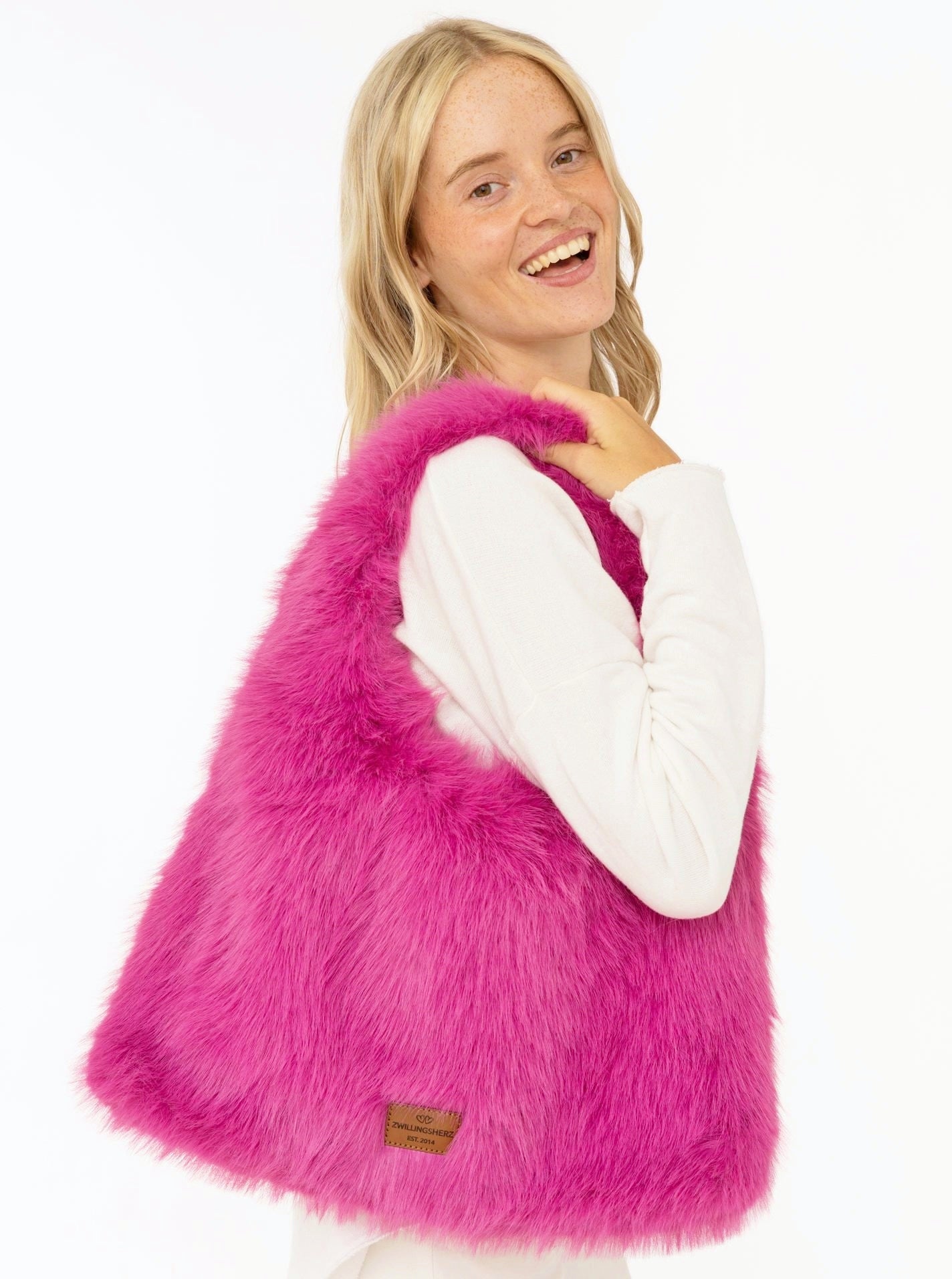 💕 Zwillingsherz Shopper XXL "Sweet Dreams" Fuchsia