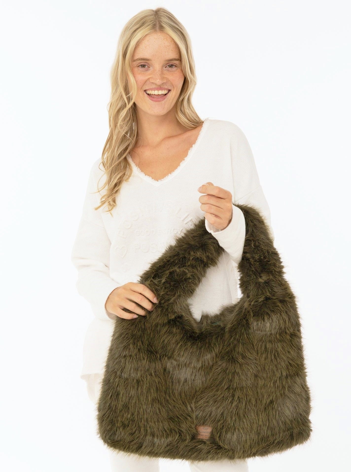 💕 Zwillingsherz Shopper XXL "Sweet Dreams" Olive
