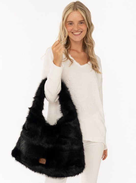 💕 Zwillingsherz Shopper XXL "Sweet Dreams" Schwarz