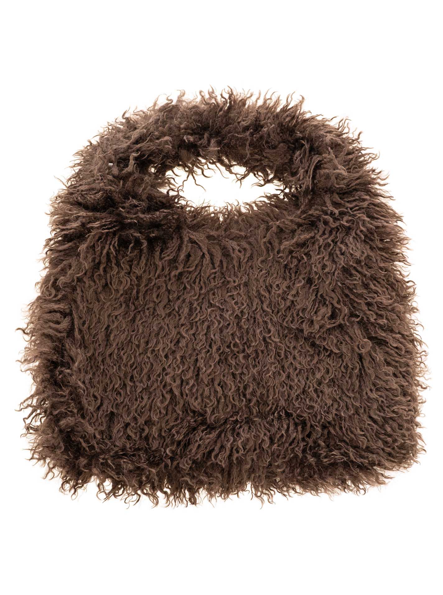 💕 Zwillingsherz Shopper XXL "Flauschig" Braun