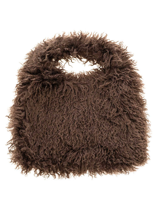 💕 Zwillingsherz Shopper XXL "Flauschig" Braun