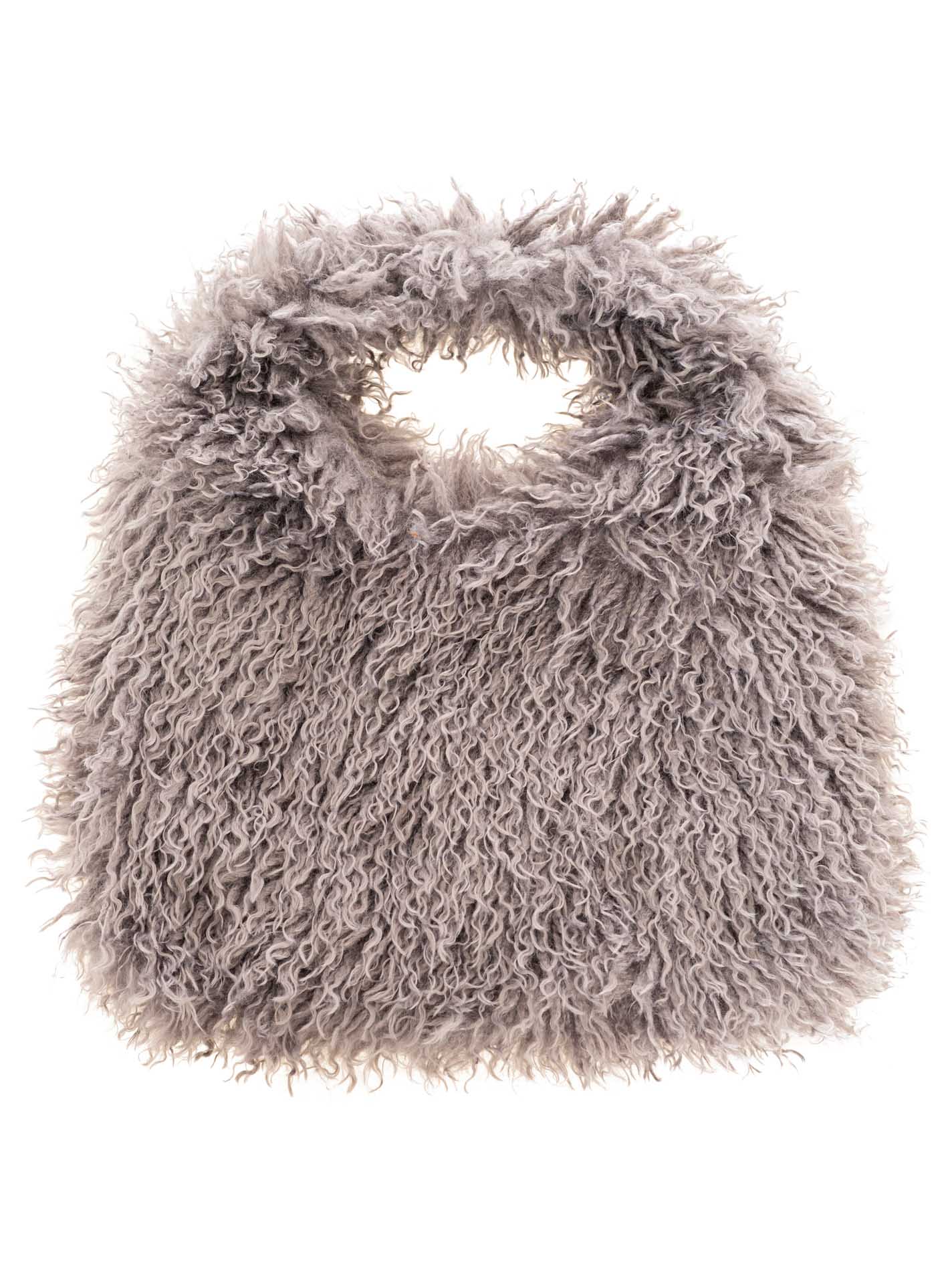 💕 Zwillingsherz Shopper XXL "Flauschig" Grau