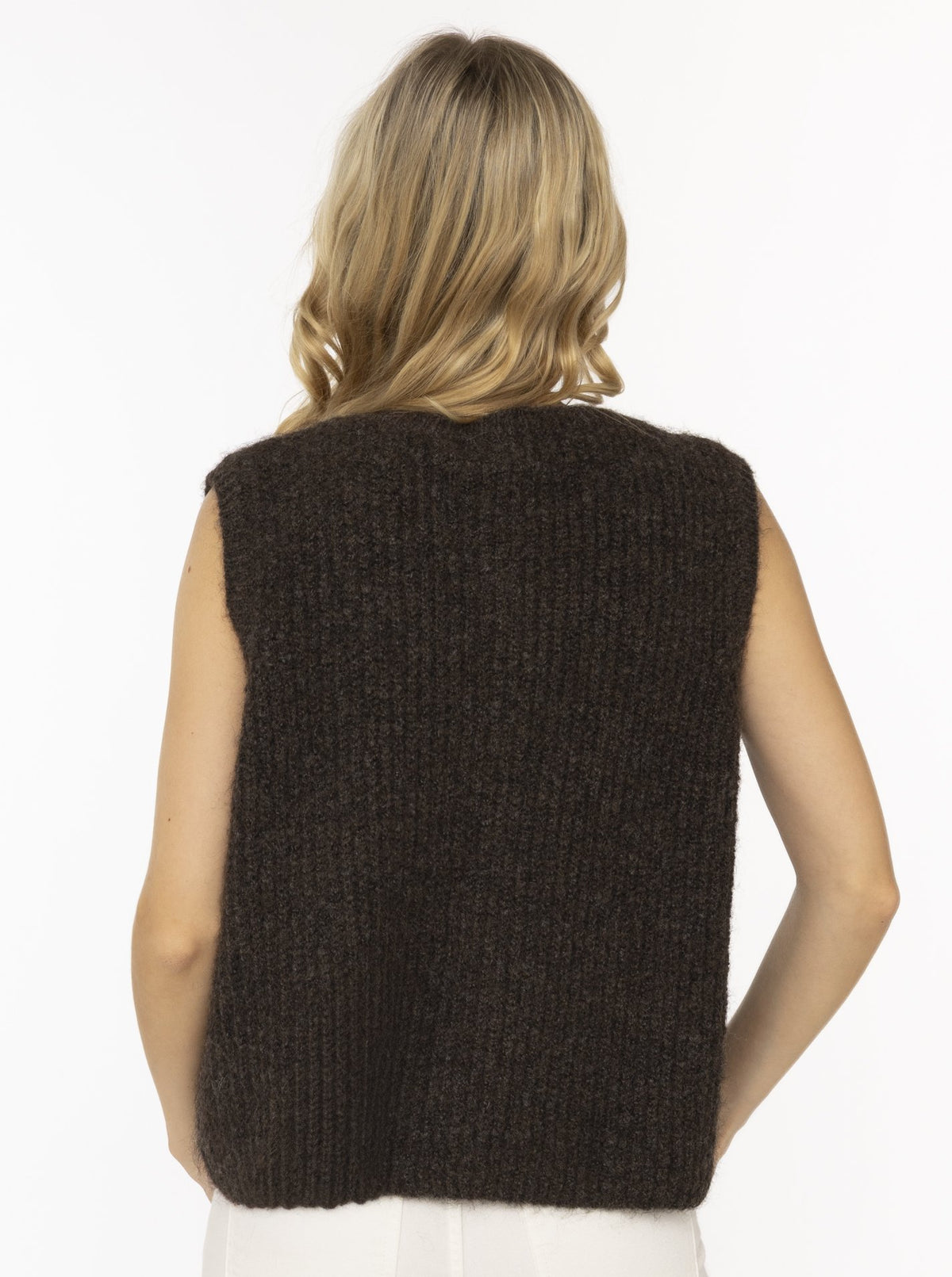 💕 Zwillingsherz Strickweste mit Knöpfen und Patch