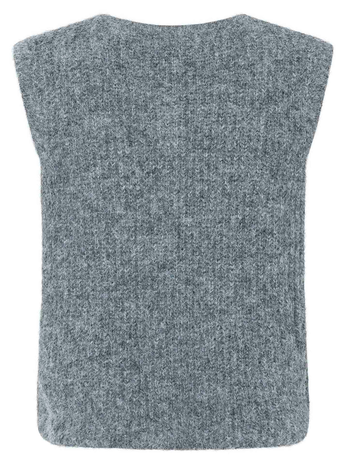 💕 Zwillingsherz Strickweste mit Knöpfen und Patch