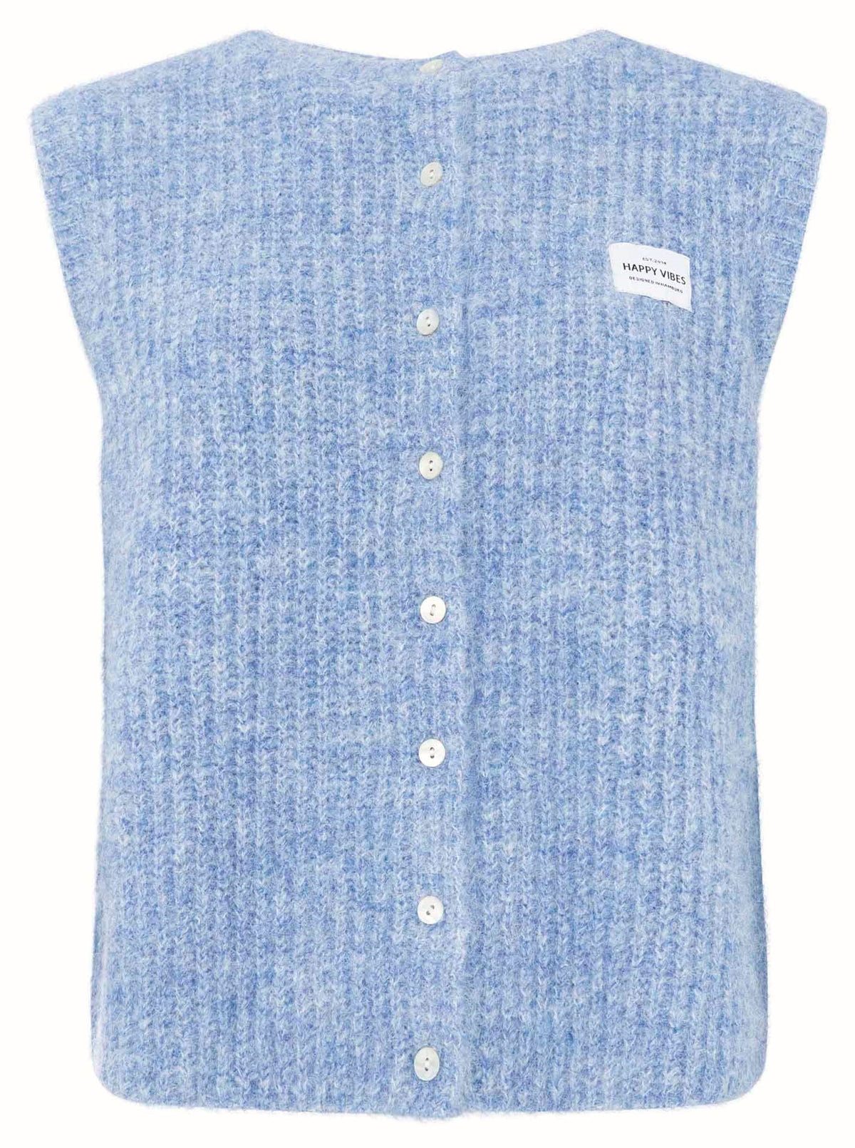 💕 Zwillingsherz Strickweste mit Knöpfen und Patch